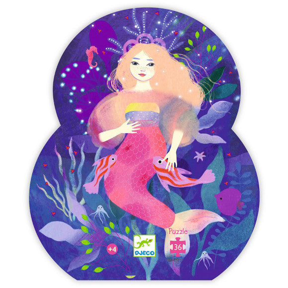 Puzzle Silueta Ella La Sirena  - 36 piezas