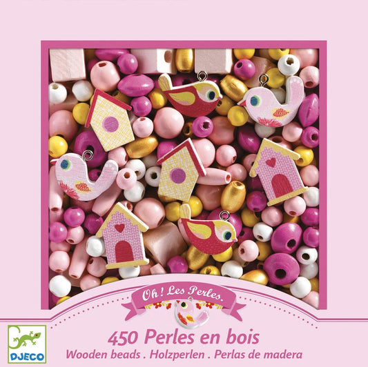 Crea tus joyas: Birds Wooden Beads