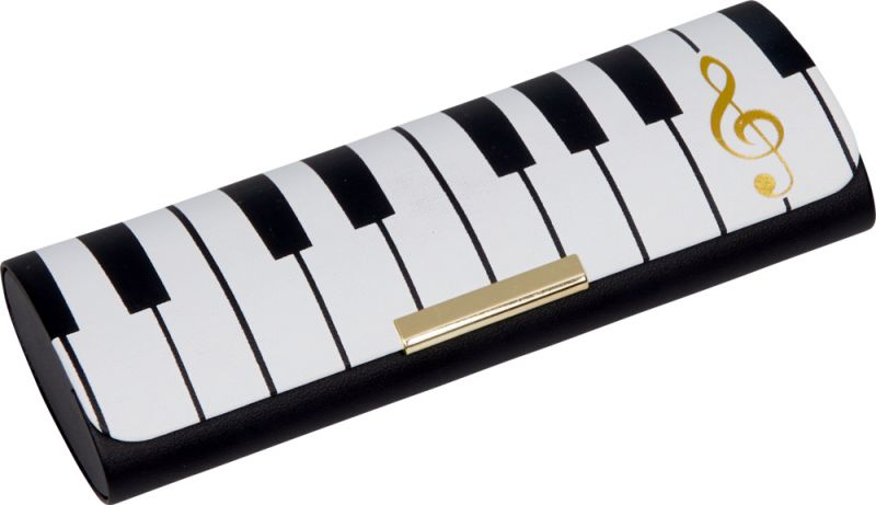 Estuche de lentes con paño de limpieza Teclado musical