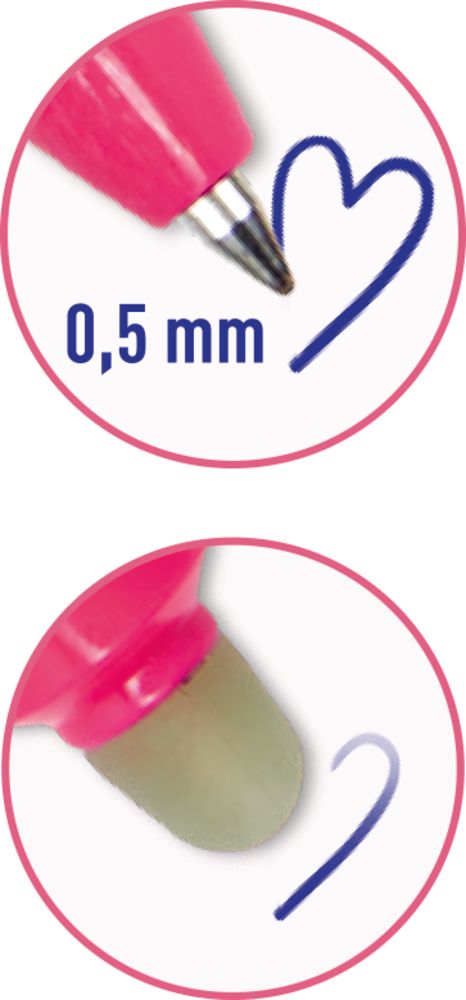 Bolígrafo de gel con función de borrador - Caballos
