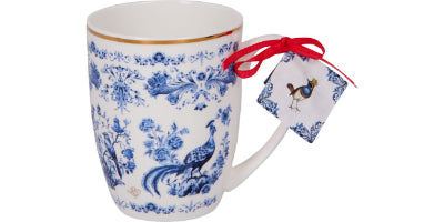 Mug porcelana Azul real