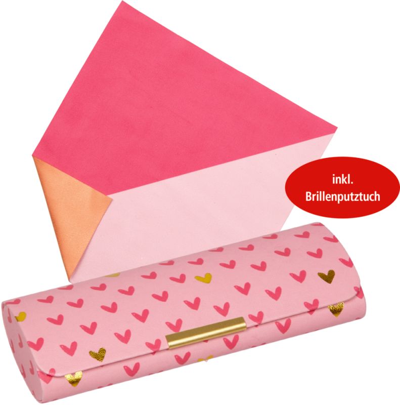 Estuche de lentes con paño de limpieza Corazón