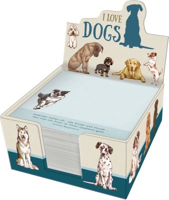 Taco de notas I love dogs