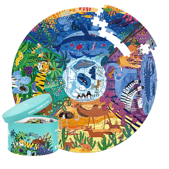 Puzzle Animales alrededor del mundo 150 pcs
