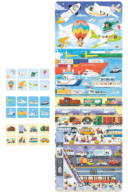 Puzzle Transportes 60 piezas