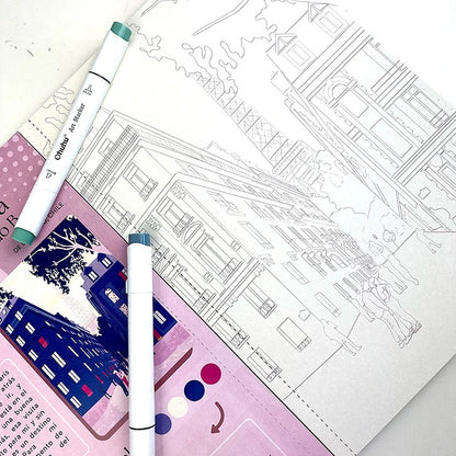 Libro para colorear Ciudades Eternas