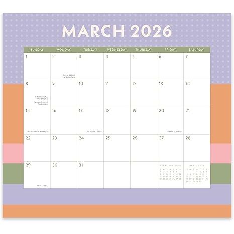 Calendario 2026 Magnético Color Block