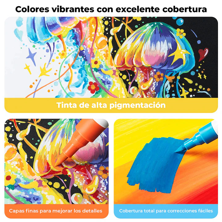 Set Kalalau de 30 marcadores acrílicos