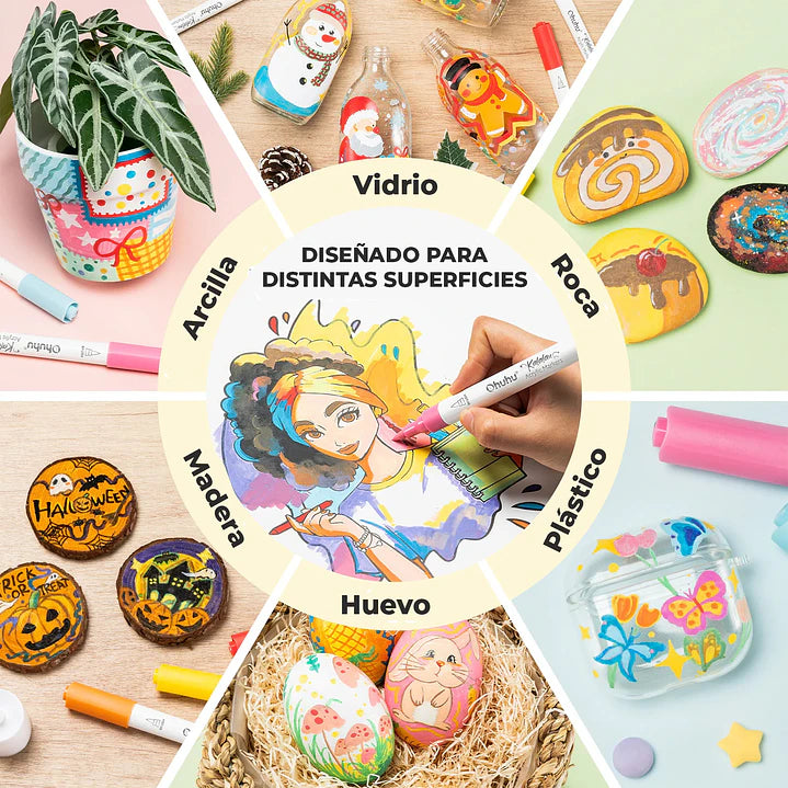 Set Kalalau de 30 marcadores acrílicos