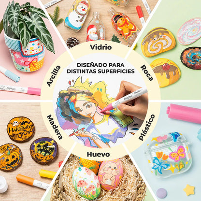 Set Kalalau de 30 marcadores acrílicos