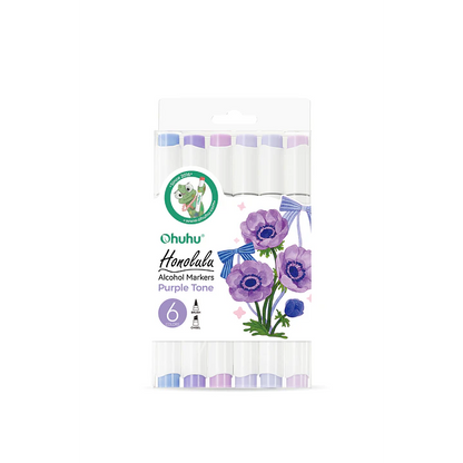 Set de 6 Marcadores Honolulu Purple Tone