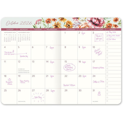 Agenda 2026 Bella Flora 17 Meses - Mensual