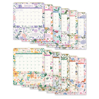 Calendario 2026 Pájaros y Flores