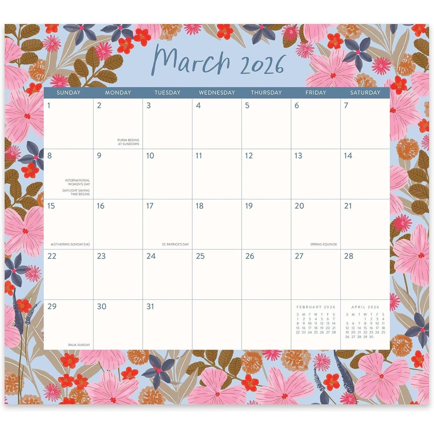 Calendario 2026 Magnético Secret Garden