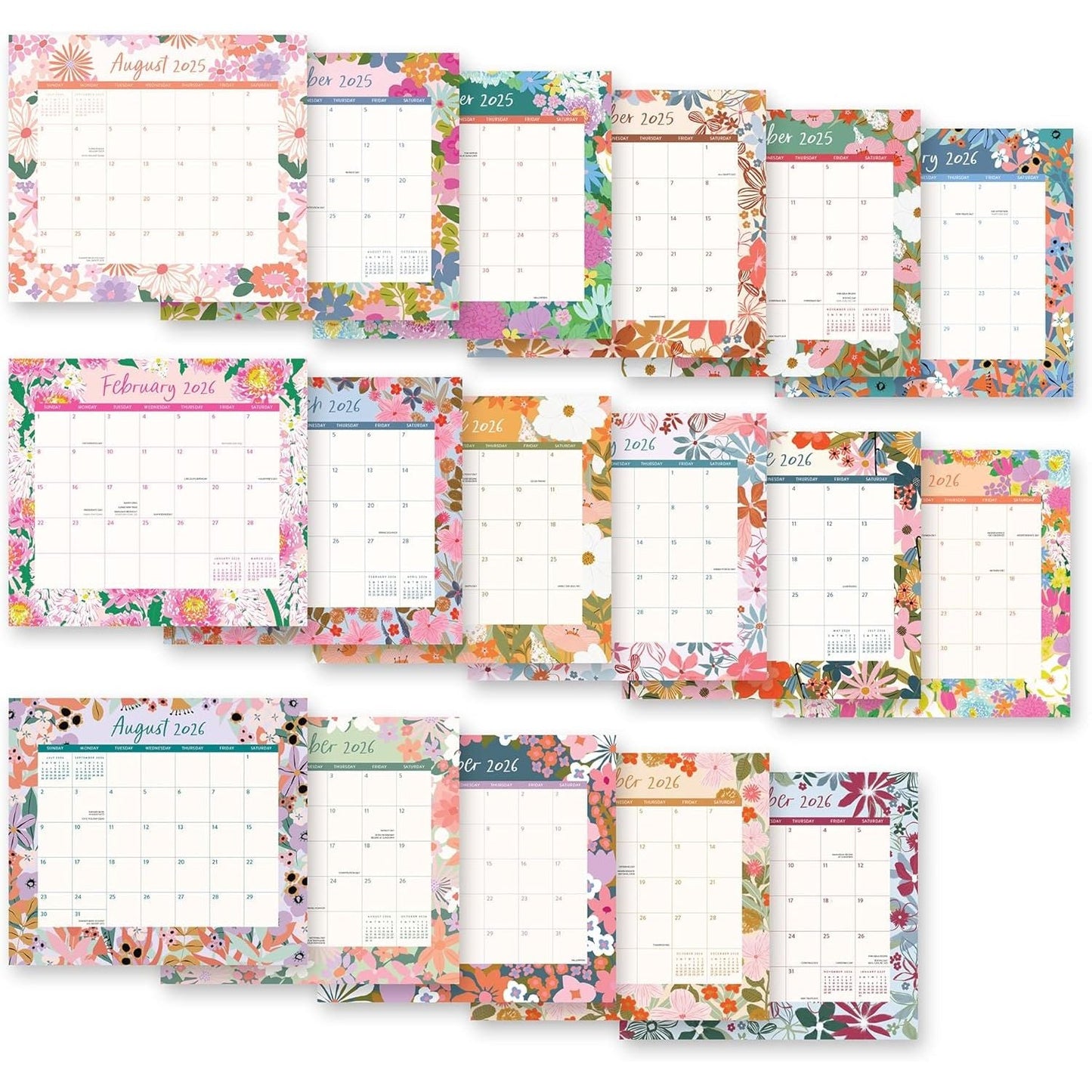 Calendario 2026 Magnético Secret Garden