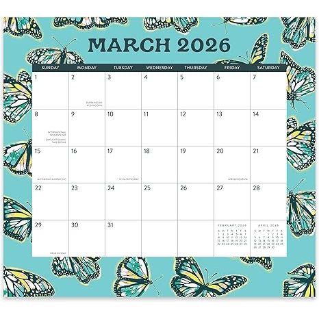 Calendario 2026 Magnético Mariposas