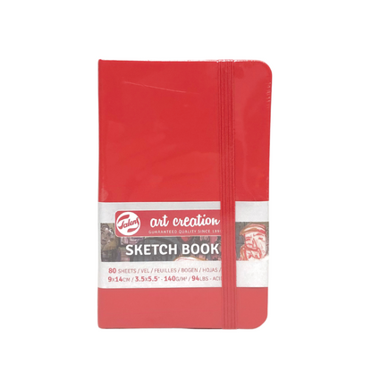 Libreta Sketchbook 9*14 cm Art Creation 140gr 80hjs Red