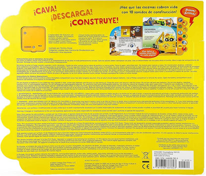 Libro con 10 Sonidos de construcción ¡Cava! ¡Descarga! ¡Construye!