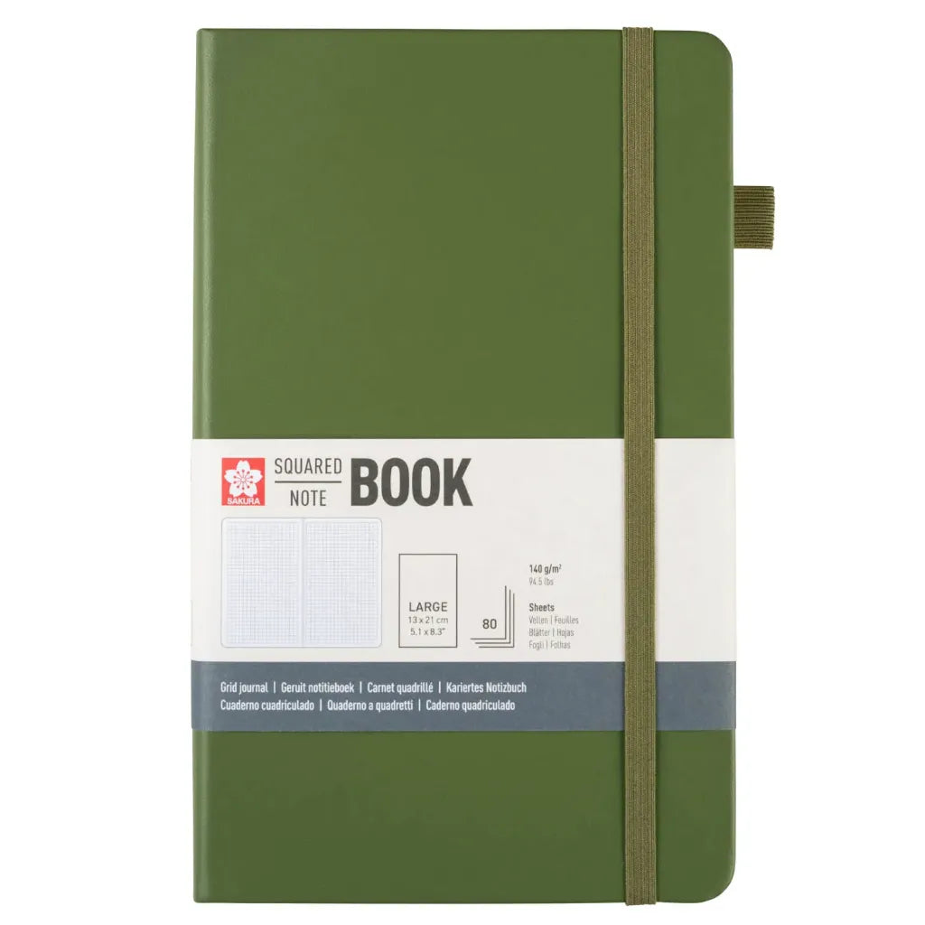 Libreta Sakura Hoja Crema cuadriculada