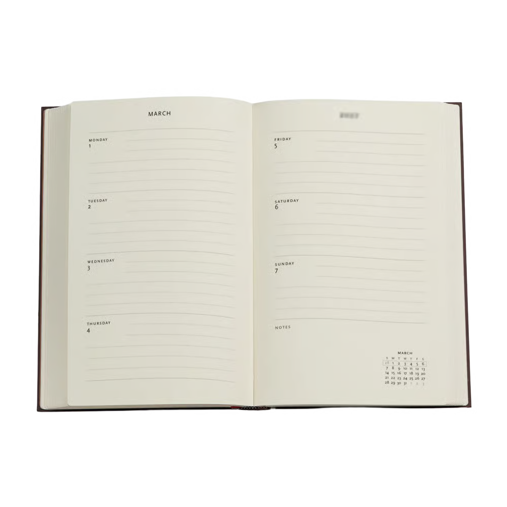 Agenda Semanal 2027 Crisantemos de Monet