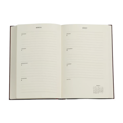 Agenda Semanal 2027 Crisantemos de Monet