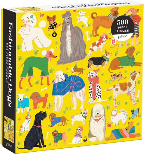 Puzzle : Fashionable Dogs 500 piezas