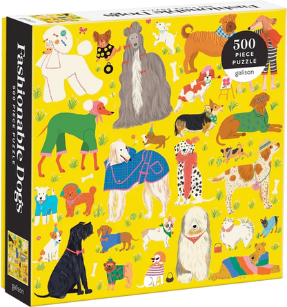 Puzzle : Fashionable Dogs 500 piezas