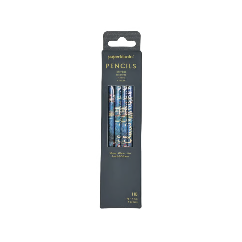 Set 4 Lápices grafitos Monet -Water Lilies