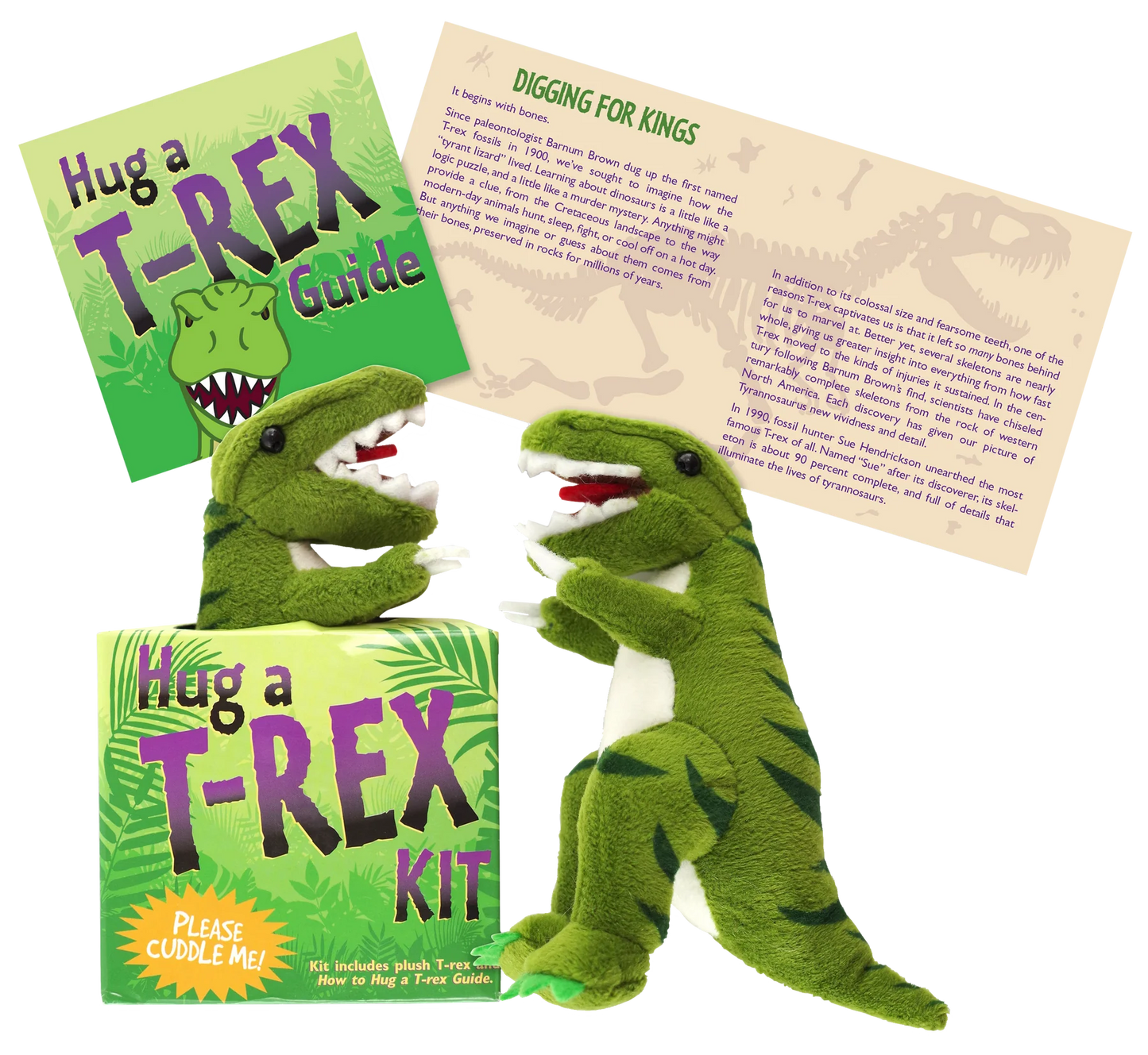 Peluche y libro - Abraza a un cachorro T-Rex