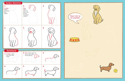 Libro aprende a dibujar - Mascotas