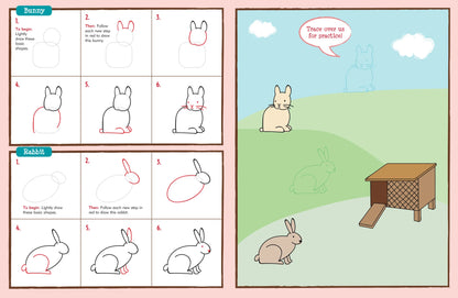 Libro aprende a dibujar - Mascotas