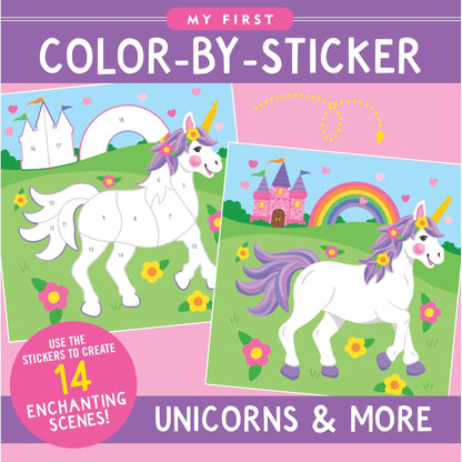 Libro para Colorer Sticker Unicorns