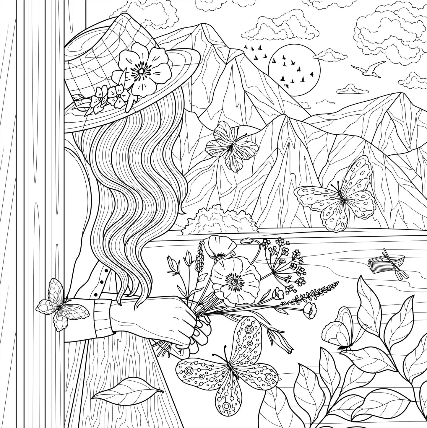 Libro para colorear - Boho dreams