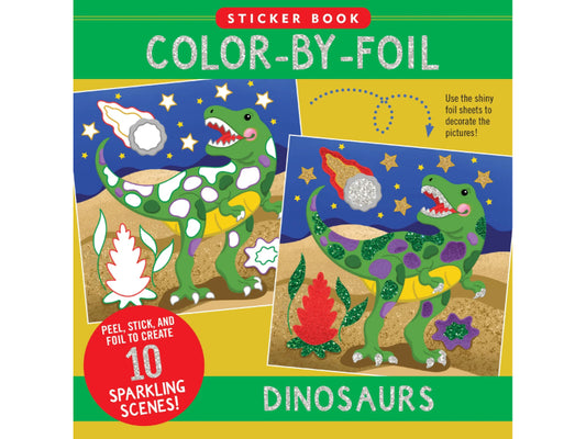 Libro de Stickers para Colorear - Dinosaurios