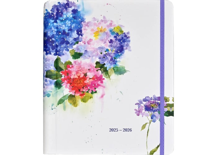 Planificador semanal familiar de Hydrangeas 2026