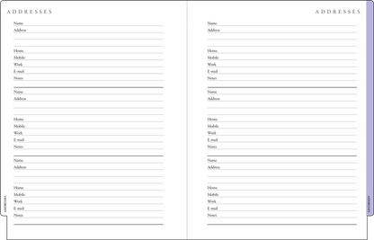 Planificador semanal familiar de Hydrangeas 2026