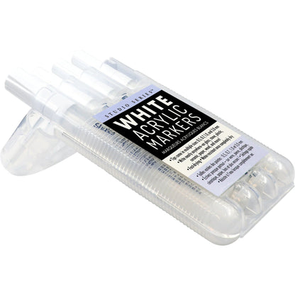 Set 4 Marcadores Acrílicos Blanco