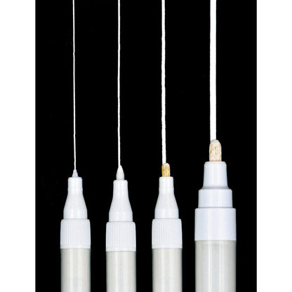 Set 4 Marcadores Acrílicos Blanco