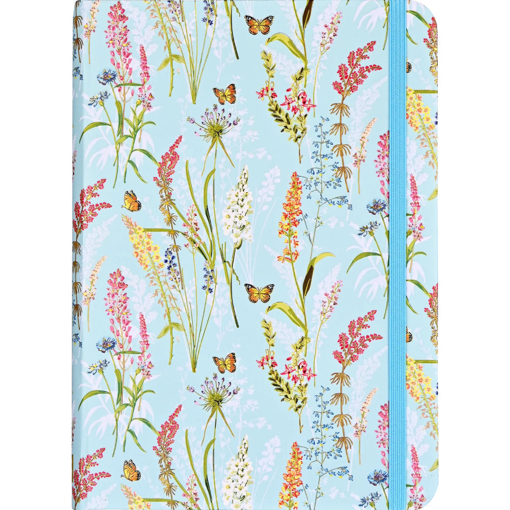 Libreta Lineada Flores y Mariposas