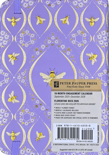 Agenda 2026 Florentine Bees  16 Meses