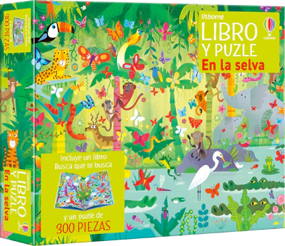 Libro y puzzle - EN LA SELVA 300 piezas
