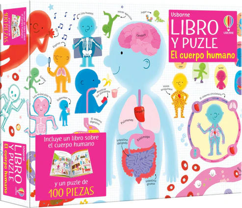 Libro y puzzle - EL CUERPO HUMANO 100 piezas - SMITH SAM