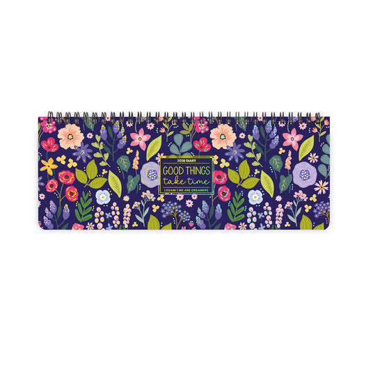 Planificador de Escritorio 2026 Flores