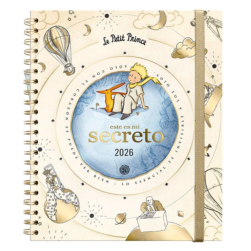 Agenda El Principito Semanal 2026 con Espiral - Secreto