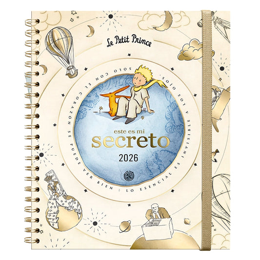 Agenda El Principito Semanal 2026 con Espiral - Secreto