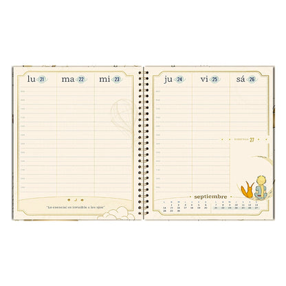 Agenda El Principito Semanal 2026 con Espiral - Secreto