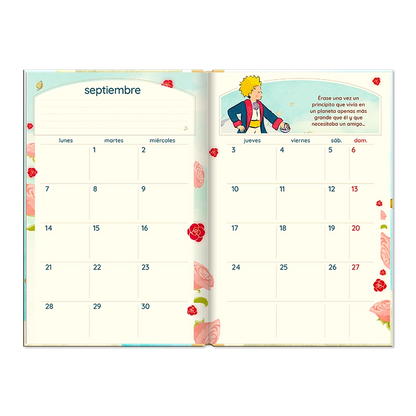 Agenda El Principito Semanal 2026 - Rosa