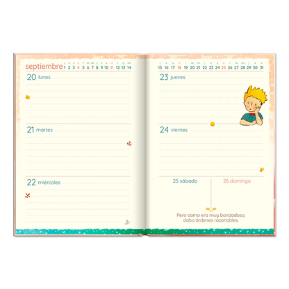 Agenda Mini El Principito Semanal 2026
