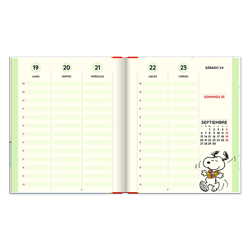 Agenda 2026 Snoopy Semanal