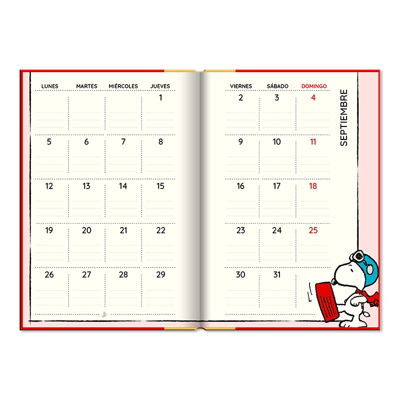 Agenda Snoopy Book 2026